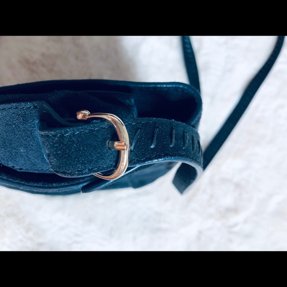 & other stories suede navy cross body bag - Picture 6 of 6